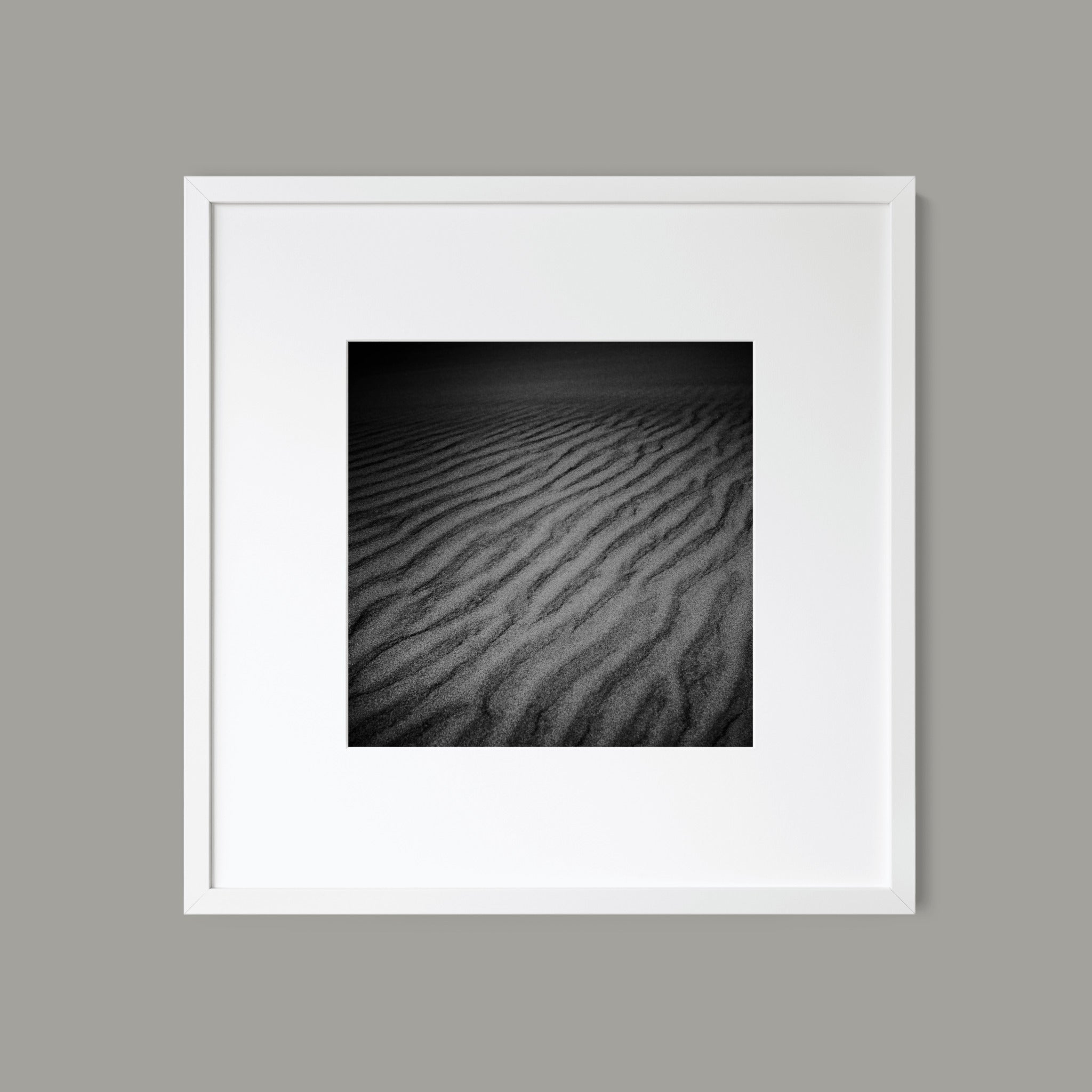 Whispers in Grain – Minimalist Sand Texture Photography Wall Art
