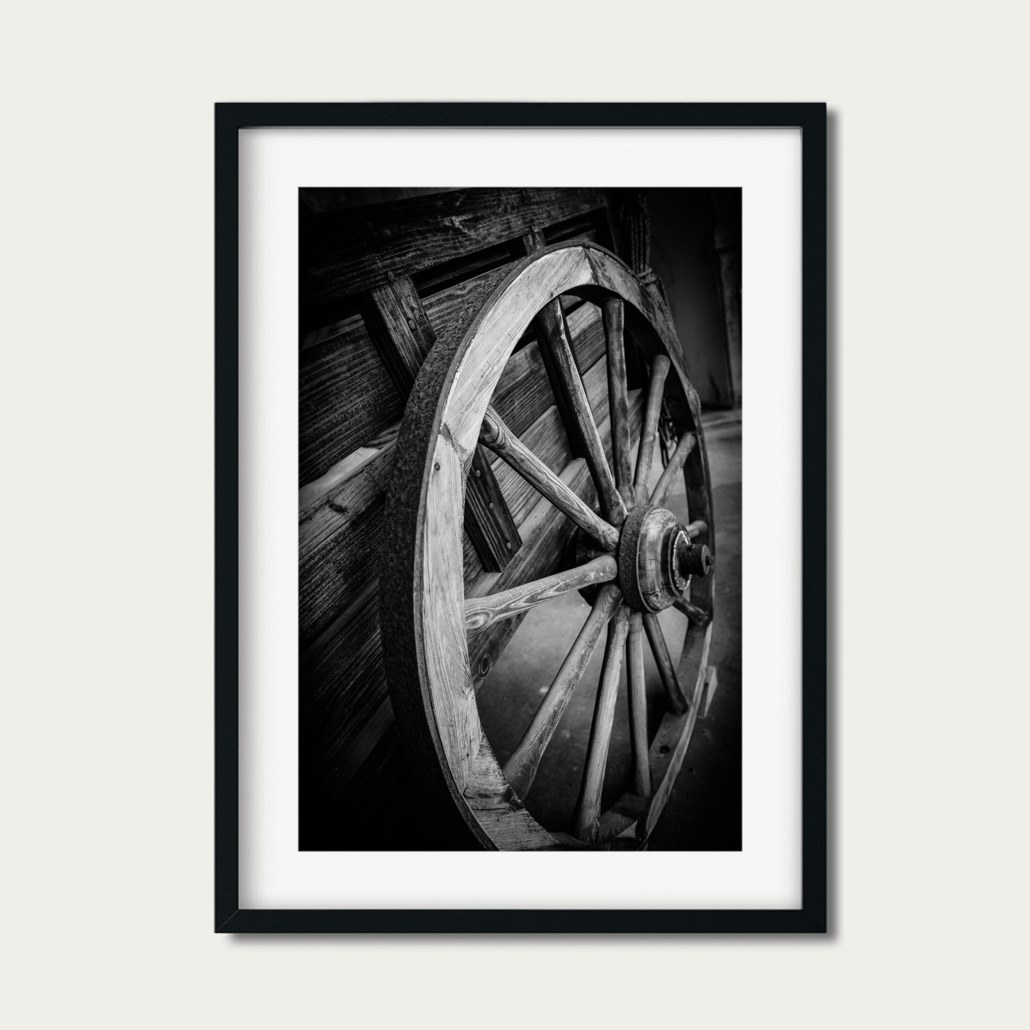 Wheel of Time – Rustic Wagon Wheel Photography Print | Vintage Americana Wall Art