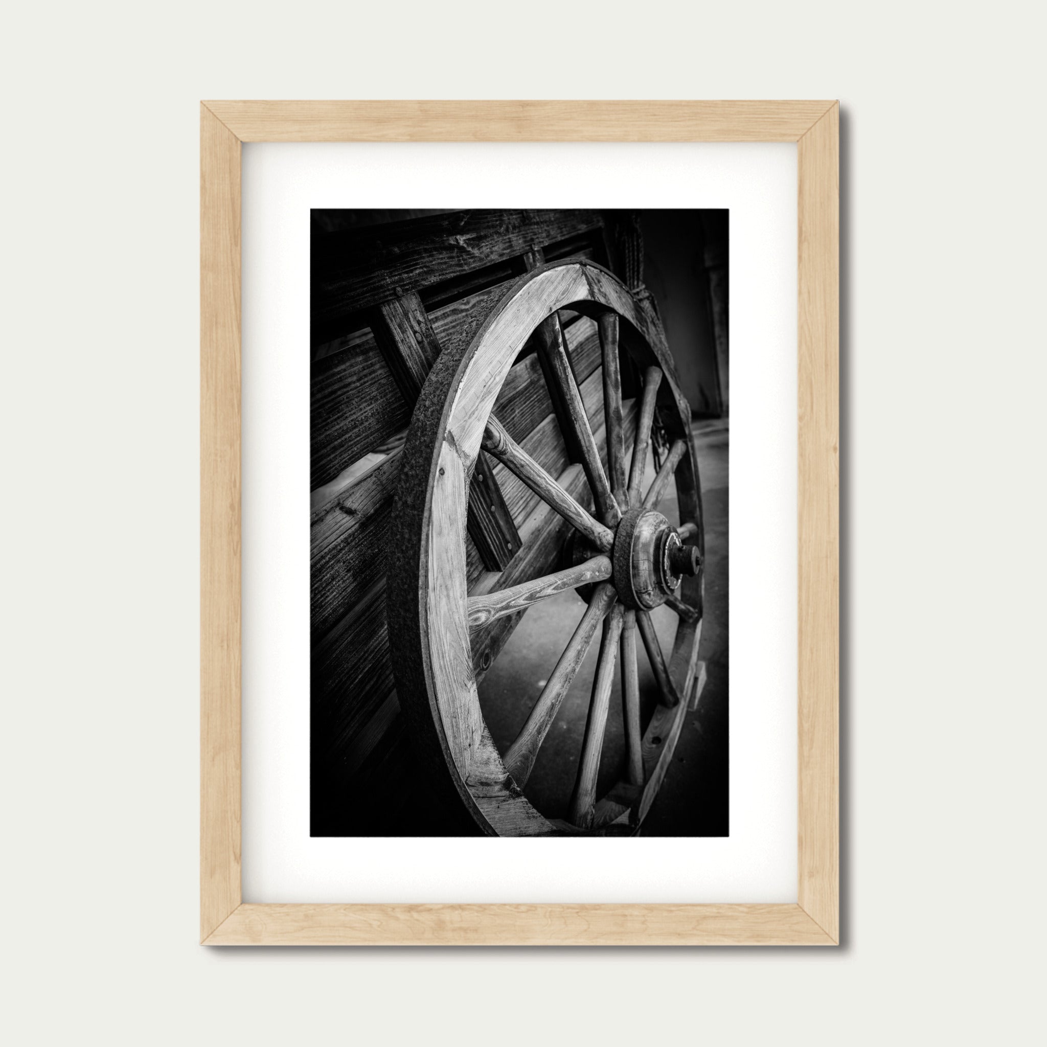 Wheel of Time – Rustic Wagon Wheel Photography Print | Vintage Americana Wall Art